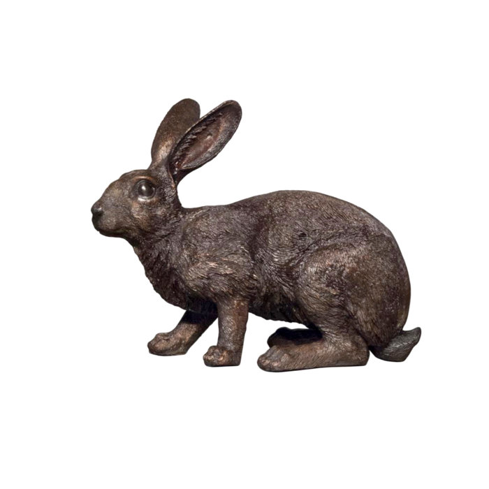 Metropolitan Galleries Bronze Bunny Rabbit Sculpture Perigold